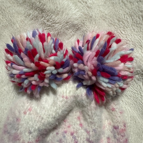 Colorful Pom-Pom Knit Hat for Kids - Picture 5 of 5